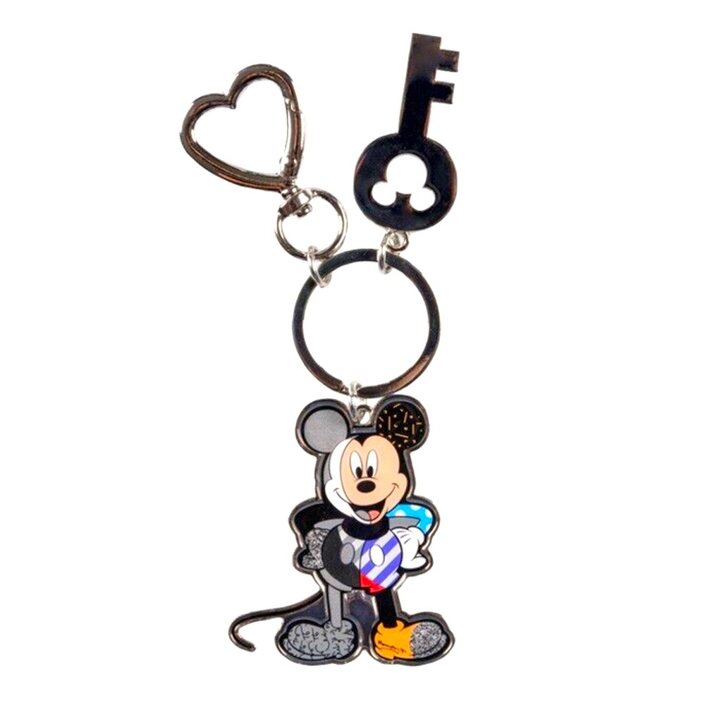 BNWT MICKEY MOUSE 100TH ANNIVERSARY KEYCHAIN BY POP ARTIST ROMERO BRITTO 2023